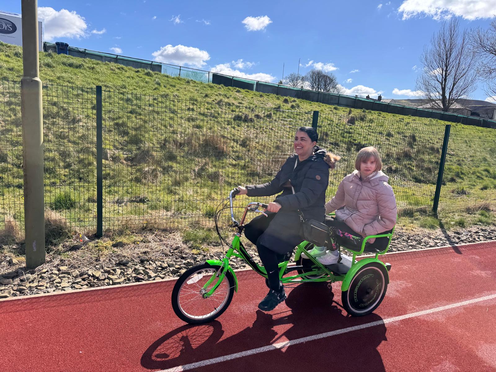 Cycling session at Marl Pits track